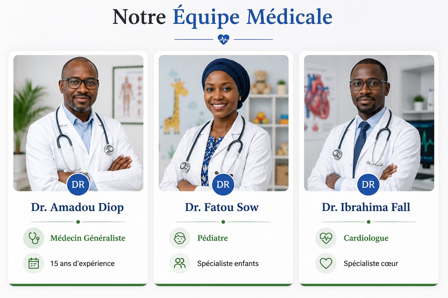 Notre équipe médicale - Clinique Thiès